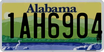 AL license plate 1AH6904