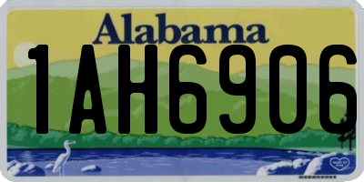 AL license plate 1AH6906