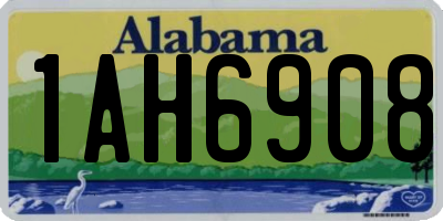 AL license plate 1AH6908