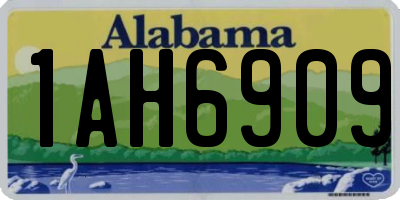 AL license plate 1AH6909