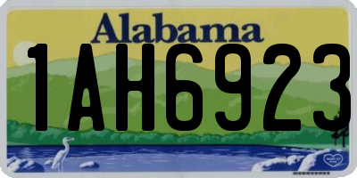 AL license plate 1AH6923