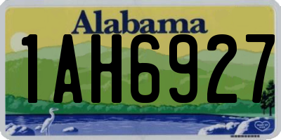 AL license plate 1AH6927