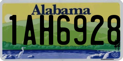 AL license plate 1AH6928