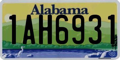 AL license plate 1AH6931