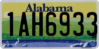 AL license plate 1AH6933