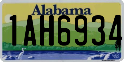 AL license plate 1AH6934