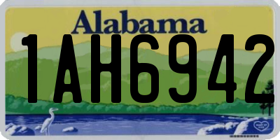 AL license plate 1AH6942