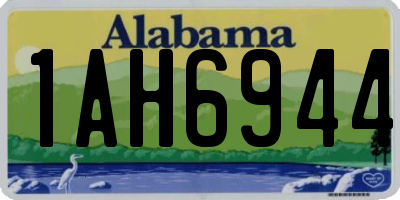 AL license plate 1AH6944