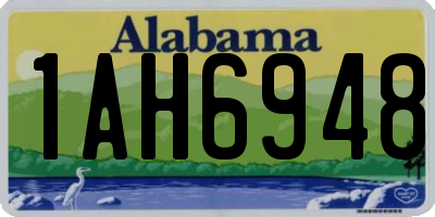 AL license plate 1AH6948