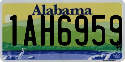 AL license plate 1AH6959