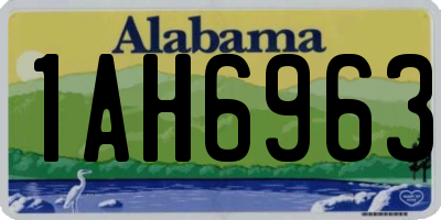 AL license plate 1AH6963