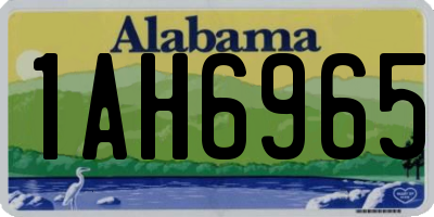 AL license plate 1AH6965
