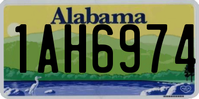 AL license plate 1AH6974