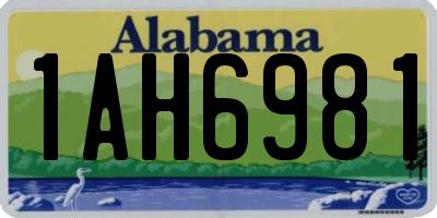 AL license plate 1AH6981