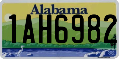 AL license plate 1AH6982