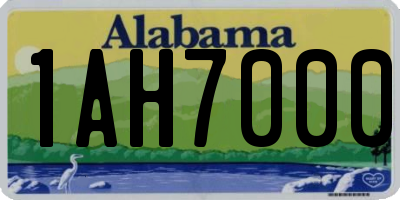 AL license plate 1AH7000