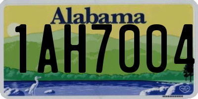 AL license plate 1AH7004