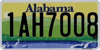 AL license plate 1AH7008