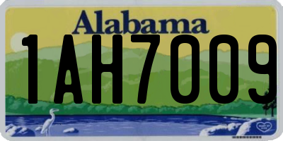 AL license plate 1AH7009