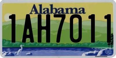 AL license plate 1AH7011