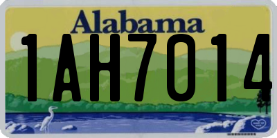 AL license plate 1AH7014