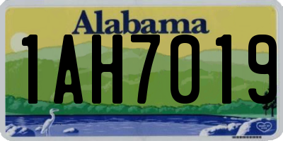 AL license plate 1AH7019