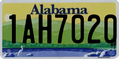 AL license plate 1AH7020