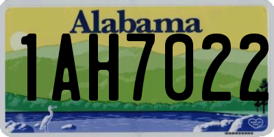 AL license plate 1AH7022