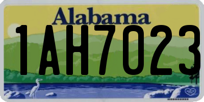 AL license plate 1AH7023