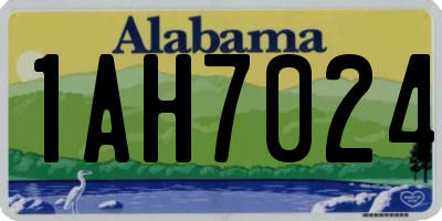 AL license plate 1AH7024