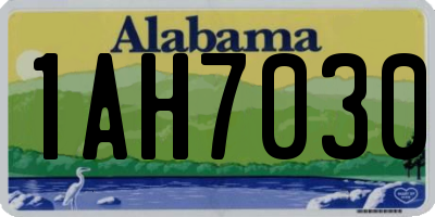 AL license plate 1AH7030