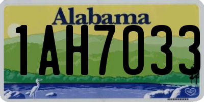AL license plate 1AH7033