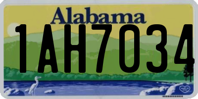 AL license plate 1AH7034