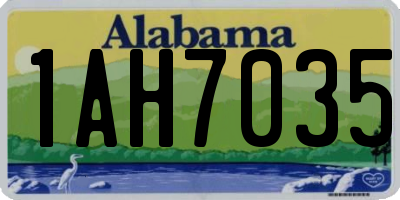 AL license plate 1AH7035