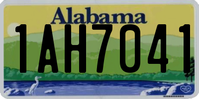 AL license plate 1AH7041