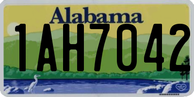 AL license plate 1AH7042