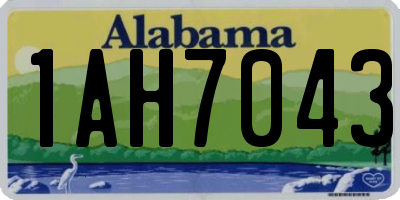 AL license plate 1AH7043