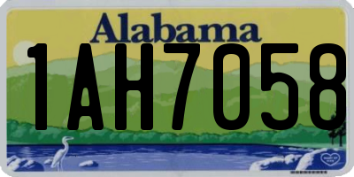 AL license plate 1AH7058