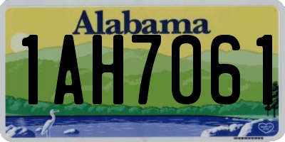 AL license plate 1AH7061