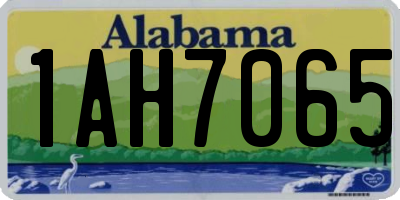 AL license plate 1AH7065