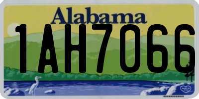 AL license plate 1AH7066