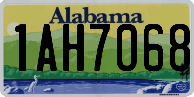 AL license plate 1AH7068