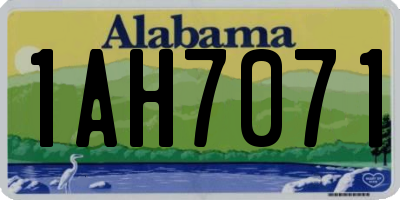 AL license plate 1AH7071