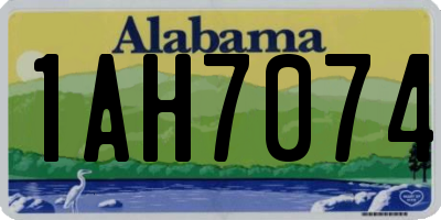 AL license plate 1AH7074