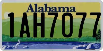 AL license plate 1AH7077