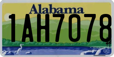 AL license plate 1AH7078