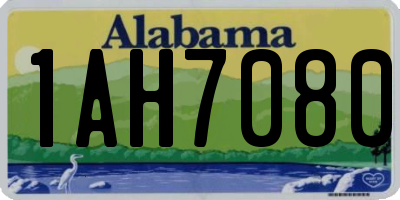 AL license plate 1AH7080