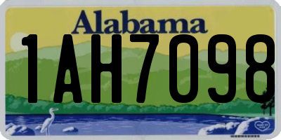 AL license plate 1AH7098