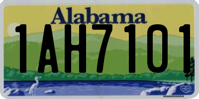 AL license plate 1AH7101