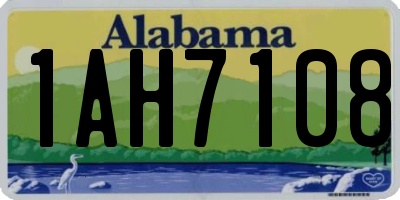 AL license plate 1AH7108